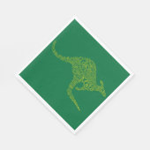 Kangaroo aus australischer Slang Serviette (Ecke)