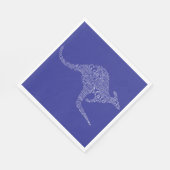 Kangaroo aus australischer Slang Serviette (Ecke)
