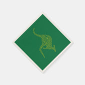 Kangaroo aus australischer Slang Serviette (Ecke)