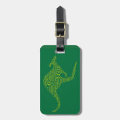 Kangaroo aus australischer Umgangssprache Gepäckanhänger (Vorderseite vertikal)