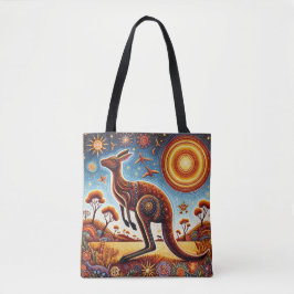 Kangaroo Aussie Aborigine-Museum Tasche