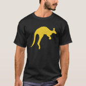 Kangaroo Aussie Australia Roo Yellow Kangaroo T-Shirt (Vorderseite)