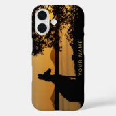 Kangaroo Australia Black & Gold Sunset Silhouette Case-Mate iPhone Hülle (Rückseite)
