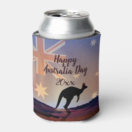 Kangaroo Australia Day Dosenkühler (Kanne Vorderseite)