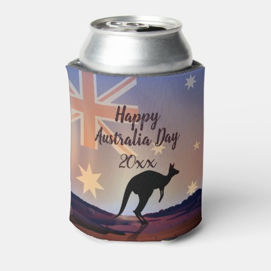 Kangaroo Australia Day Dosenkühler (Kanne Rückseite)