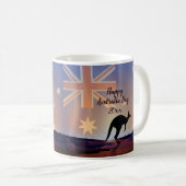 Kangaroo Australia Day Kaffeetasse (VorderseiteRechts)