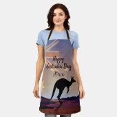 Kangaroo Australia Day Schürze (Getragen)
