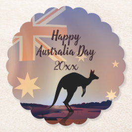 Kangaroo Australia Day Untersetzer