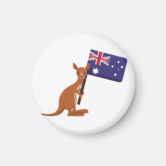 kangaroo australia flag magnet (Vorne)