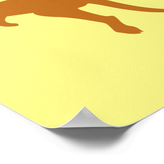 Kangaroo australia-Flagge Poster (Ecke)