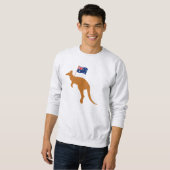 Kangaroo australia-Flaggenasche Sweatshirt (Vorne ganz)
