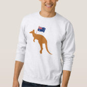 Kangaroo australia-Flaggenasche Sweatshirt (Vorderseite)