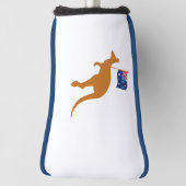Kangaroo australia Flaggenputter Golf Headcover (Rotieren 90)