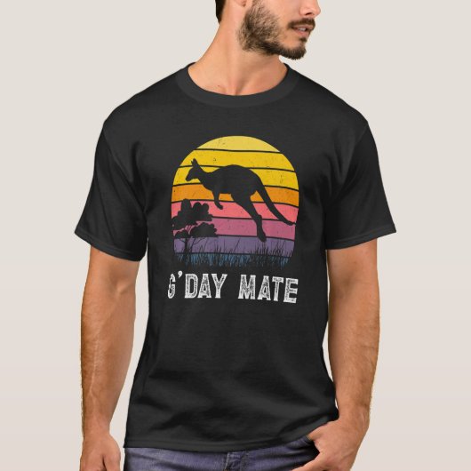 Kangaroo Australia G'Day Mate Australia Symbol Wom T-Shirt (Vorderseite)