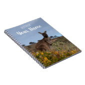 Kangaroo Australia Yellow Spring Flowers Foto Notizblock (Rechte Seite)