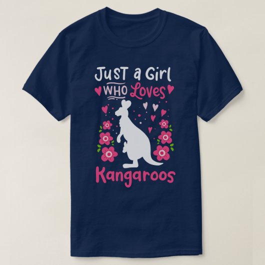 Kangaroo Australian Australia Kangaroo Lover T-Shirt (Design vorne)