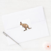 Kangaroo Australian Wildlife Square Sticker (Umschlag)