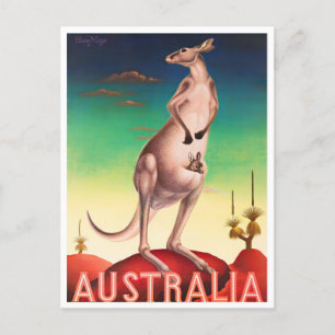Kangaroo Australien Jahrtausende Postkarte