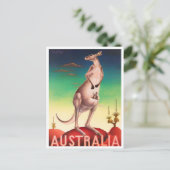 Kangaroo Australien Jahrtausende Postkarte (Stehend Vorderseite)