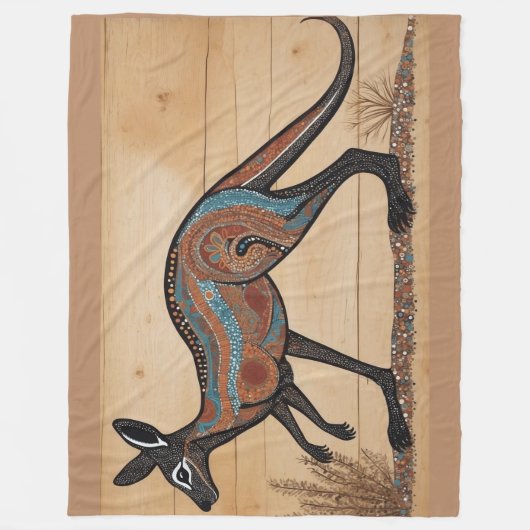 Kangaroo, australisch-australisch-australisch fleecedecke (Vorderseite)
