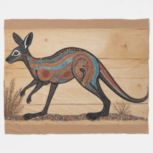 Kangaroo, australisch-australisch-australisch fleecedecke