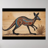 Kangaroo, australisch-australisch-australisch poster (Vorne)