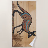 Kangaroo, australisch-australisch-australisch strandtuch (Vorderseite)