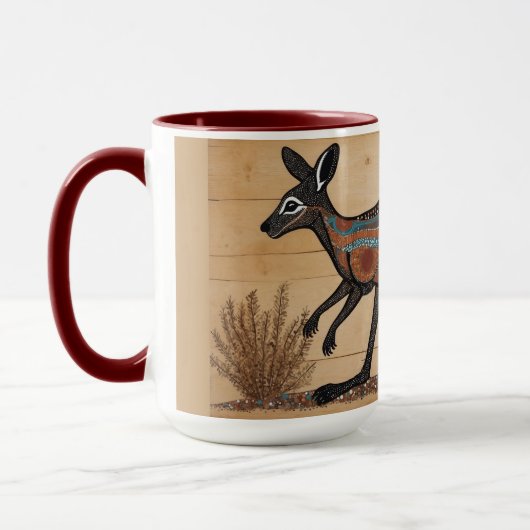 Kangaroo, australisch-australisch-australisch tasse (Links)