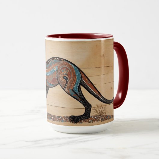 Kangaroo, australisch-australisch-australisch tasse (VorderseiteRechts)