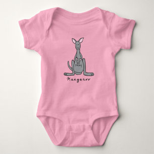 Kangaroo Baby Bodysuit (mit Sockel) Baby Strampler
