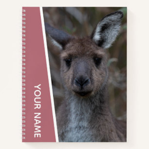 Kangaroo Baby Joey Portrait Australien, Rose Gold Notizblock