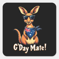 Kangaroo Bandana Australian Flag Celebrate Aussie