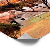 Kangaroo Beach Oil Paint, Poster (Ecke)