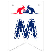 Kangaroo Beer, australische Flagge, Weihnachtsgebä Wimpelkette (Erste Fahne)