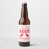 Kangaroo Beer, Australische Weihnachten Bierflaschenetikett (Vorderseite)