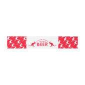 Kangaroo Beer, Australische Weihnachten Einladungsbanderole (Flach)