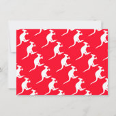 Kangaroo Beer, Australische Weihnachtsbingokarte Einladung (Rückseite)