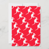 Kangaroo Beer, australisches Weihnachtsgebäck Einladung (Rückseite)