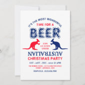 Kangaroo Beer, Weihnachtsfahne der australischen F Einladung (Vorderseite)