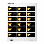 Kangaroo bei Sonnenuntergang Adressaufkleber (Vorne)