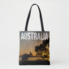 Kangaroo bei Sonnenuntergang in Australien Tasche