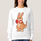 Kangaroo beim Boxen mit Boxhandschuhen Sweatshirt (Vorderseite)
