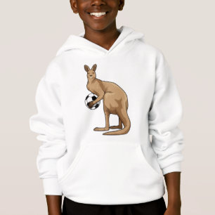 Kangaroo beim Fußballsport Hoodie