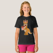 Kangaroo Birthday Party hat T-Shirt (Vorne ganz)