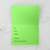 Kangaroo Birthday Party Humorvolle Einladung (Innenseite)