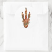 Kangaroo Botanical Footprint Nature Sticker (Tasche)