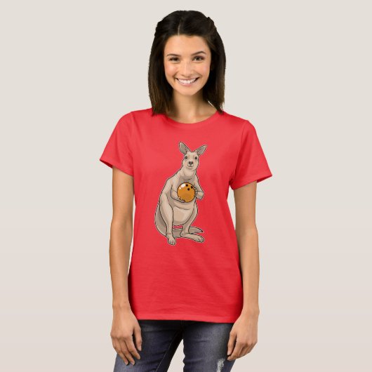 Kangaroo Bowling Bowling ball T-Shirt (Vorne ganz)