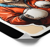 Kangaroo Boxer Design - spielerisches Boxen Kangar Poster (Ecke)