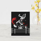 Kangaroo - Boxing Kickboxer Boxer Kickboxing Fan Karte (Gelbe Blume)