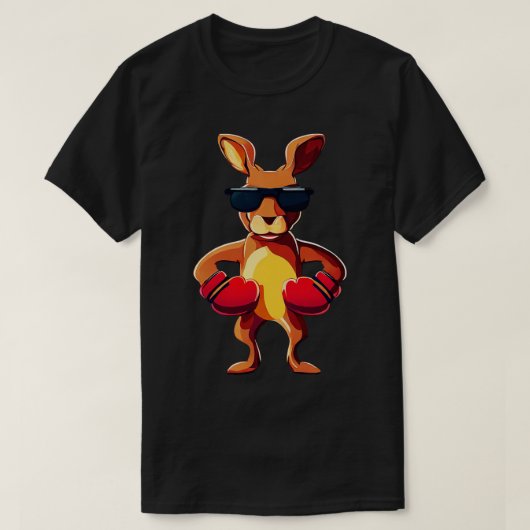 Kangaroo Boxing T-Shirt (Design vorne)